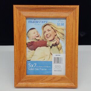 Mainstays Solid Oak 5x7 Picture Frame With Easel Back
